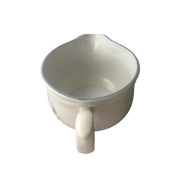 Covington Edition Avondale Japan Stoneware Bowl Handle Spout Blue White Flowers - Picture 3 of 8